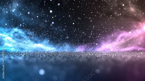 Wallpaper Mural Vibrant Abstract Stage Background with Glowing Particles and Blue Pink Light abstract background car Torontodigital.ca