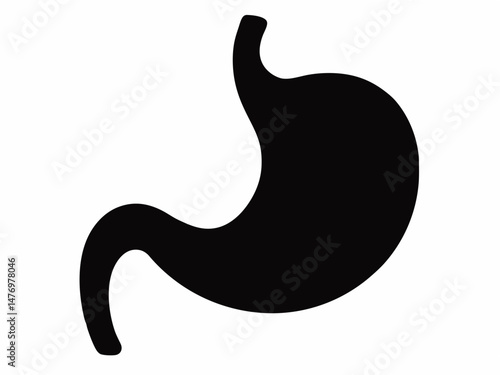 Stomach antacids bottle icon vector isolated on white, sign and symbol illustration