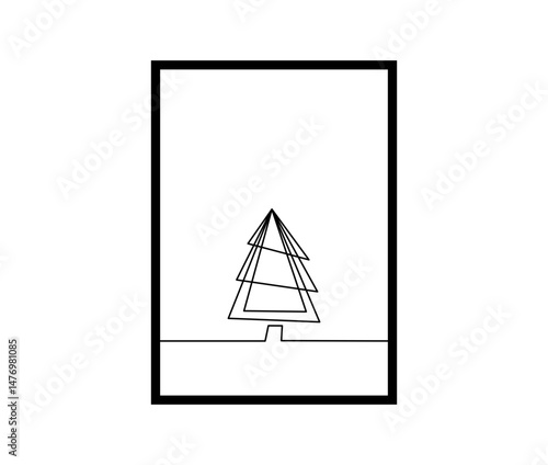 Grafische Weihnachtskarte