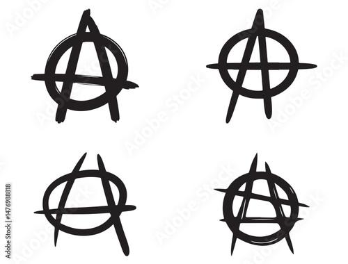 ANARCHY SYMBOL SILHOUETTE
