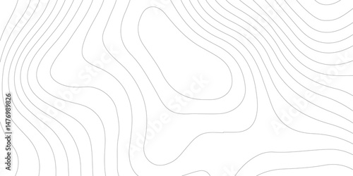 Abstract topographic contours map background. Topographic map geographic mountain relief abstract lines background. Topography and geography map grid abstract backdrop, Luxury black abstract line art.
