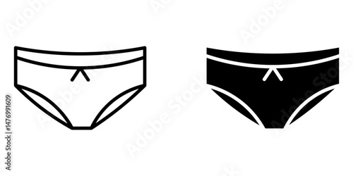  underpants icon white on background