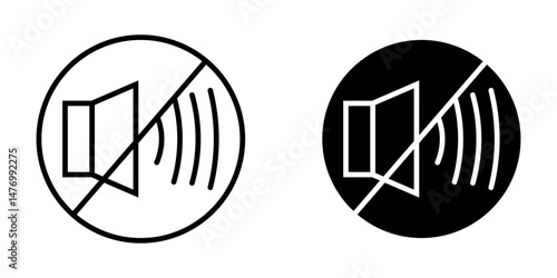 no sound icon white on background
