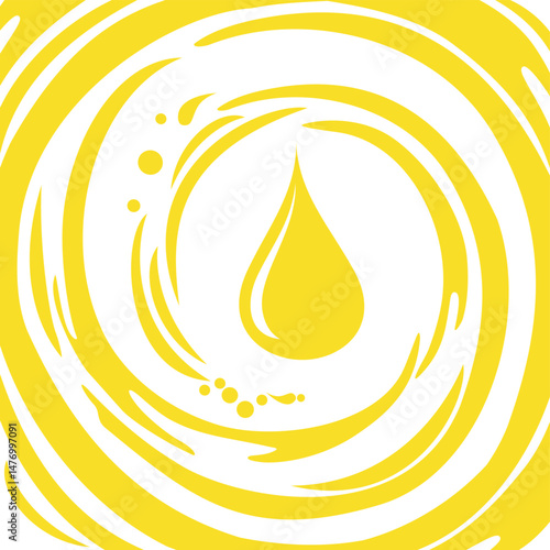 Oil drop isolated on White background. vector illustration 