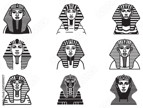 EGYPTIAN SPHINX SILHOUETTE