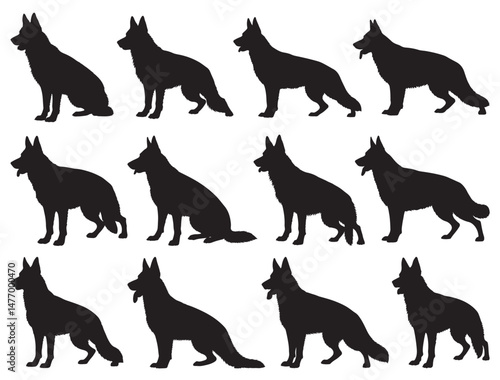 GERMAN SHEPHERD SILHOUETTE