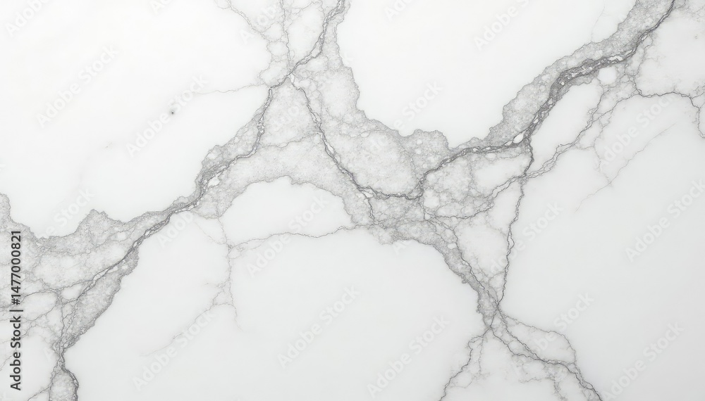 Obraz premium Close-up of polished white marble texture, showing veins and natural pattern , flooring, glossy, stone