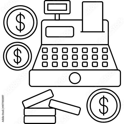 Retail Cash Register Terminal