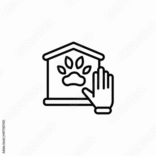 pet care icon sign vector