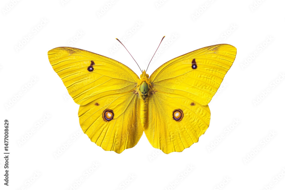 Radiant Yellow Butterfly in Vivid Detail . Transparent background PNG Radiant Yellow Butterfly in Vivid Detail . Transparent background PNG