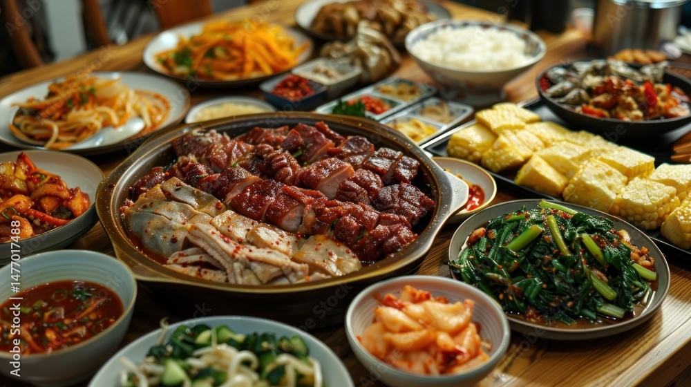 Diverse Asian feast Diverse Asian feast