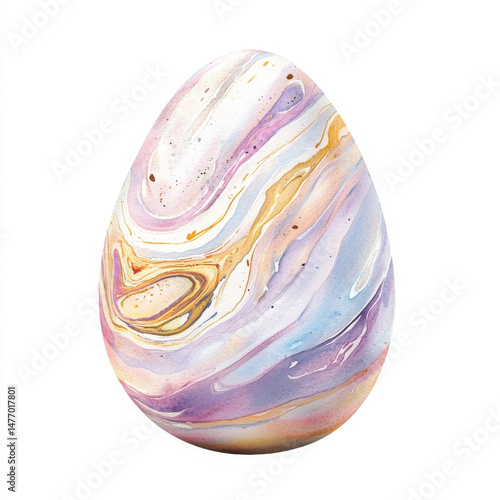 Painted egg glistens with vibrant color and exquisite detail