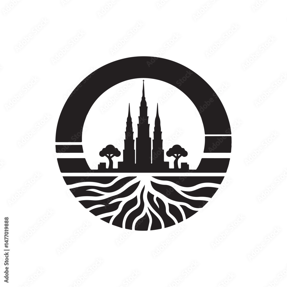 Obraz premium Mabo Day Silhouette Vector Illustration, Solid White Background.