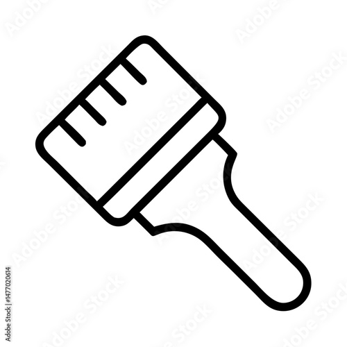 Paintbrush icon in outline style
