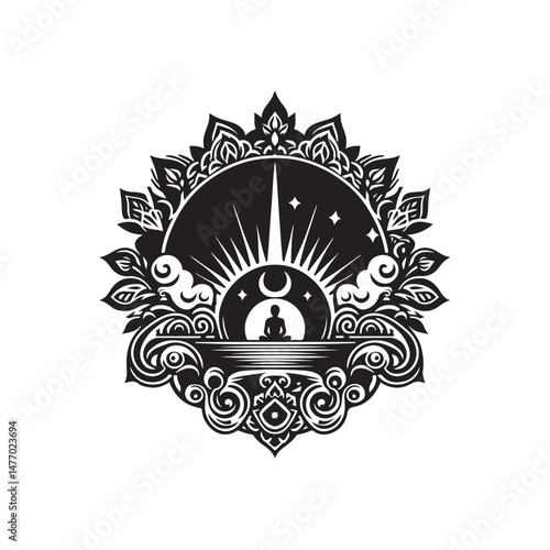 Mabo Day Silhouette Vector Illustration, Solid White Background.
