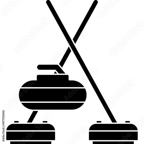 Curling Icon � Stones, Ice Sport, Winter Games