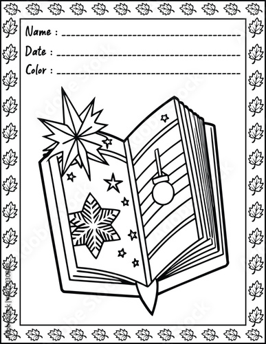 Bold and Easy Christmas Coloring Pages For Kid and adult.  
High resolution (300 DPI), 
Ready to print on standard 8.5x11 inch paper With No Bleed, 
Black and White. 
Vector illustration AI, EPS, PNG,