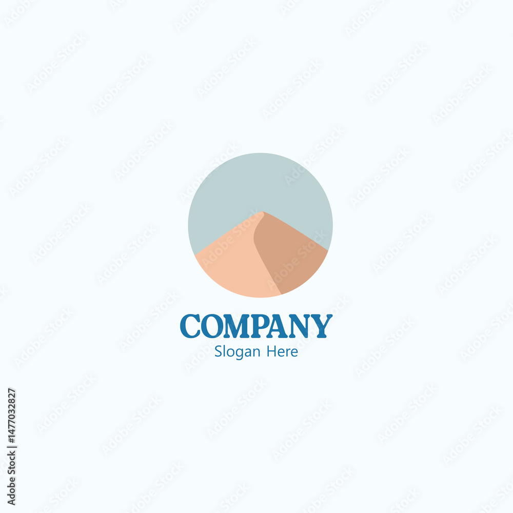 Elegant Sand Dune Logo Design for Company Branding a Minimalist Desert Landscape Elegant Sand Dune Logo Design for Company Branding a Minimalist Desert Landscape