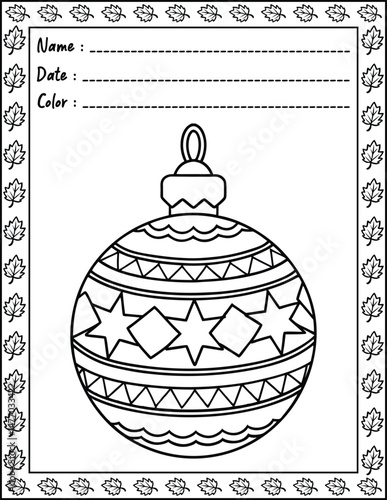 Bold and Easy Christmas Coloring Pages For Kid and adult.  
High resolution (300 DPI), 
Ready to print on standard 8.5x11 inch paper With No Bleed, 
Black and White. 
Vector illustration AI, EPS, PNG,
