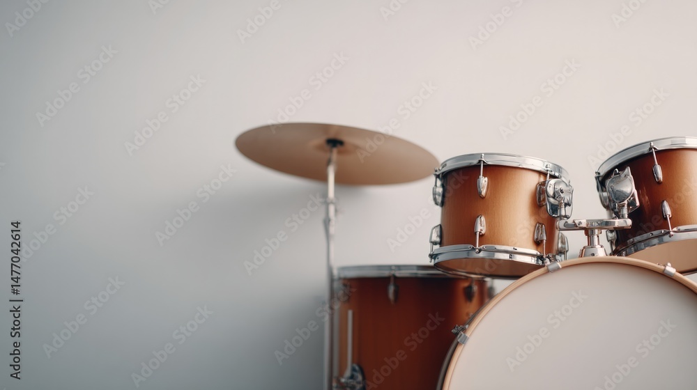 close-up of various musical instruments neatly arranged on plain white background reflecting different genres with close-up of various musical instruments neatly arranged on plain white background reflecting different genres with