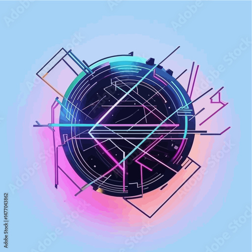 Abstract_Geometric_Art_Modern_Digital_Artwork_Vibrant_Colors_Neon_Accents_Futuristic_Design_Circular_Shape_Lines_and_Shapes_Creative_Composition_Contemporary_Style_Visual_Art