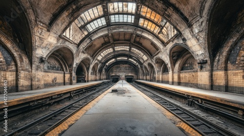 Wallpaper Mural Interior architectural structure with arched ceiling Torontodigital.ca