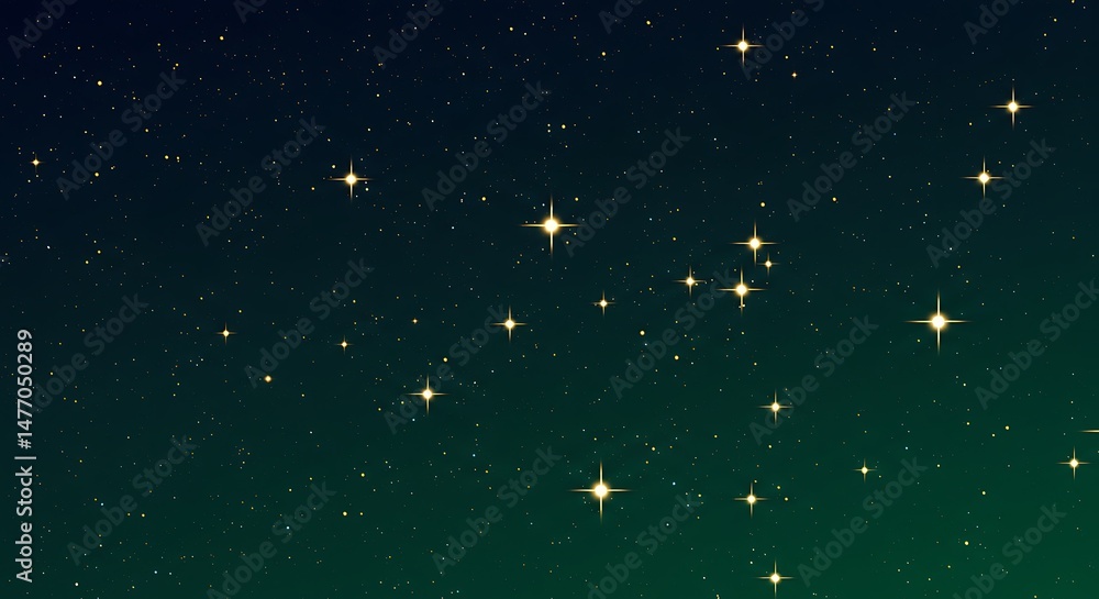 Fototapeta premium Celestial Dust and Golden Gleam