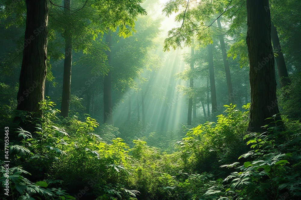 Obraz premium Magical Woodlands Oasis