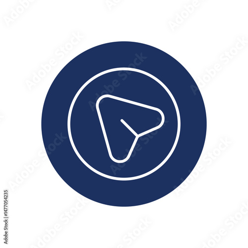 Reference Point Icon Vector Stock Illustration