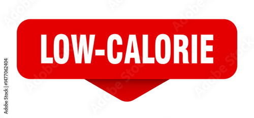 low-calorie sticker. low-calorie sign on transparent background