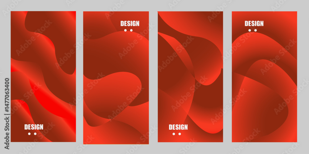 Fototapeta premium Vector colorful abstract fluid gradient pattern background,suitable for cover, poster, website, business brochure, flyer, design vertical template, cover presentation, background, wallpaper 