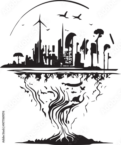 Environmental adaptation concept vector