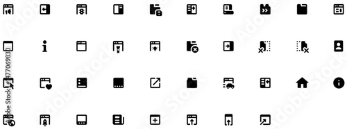 Set of Browser Windows icons