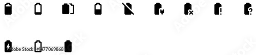 Set of Battery Level icons