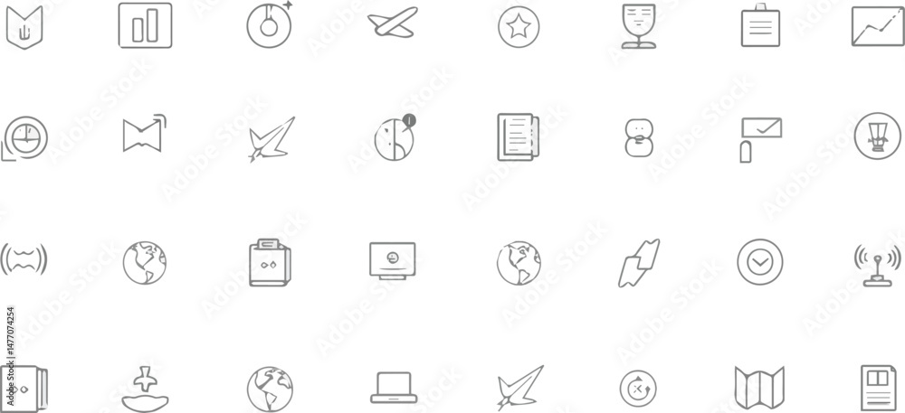 Create a Set of 30 outline icons related to running. Linear icon collection. Editable stroke. Vector illustration with white background. Create a Set of 30 outline icons related to running. Linear icon collection. Editable stroke. Vector illustration with white background.