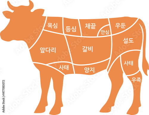 소 부위별 한글