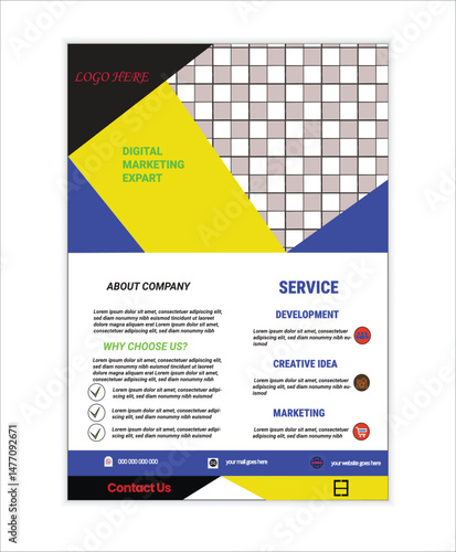 Modern Corporate Business Flyer Template – Professional, Clean, and Fully Editable Design.