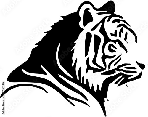 vector illustration of a tiger