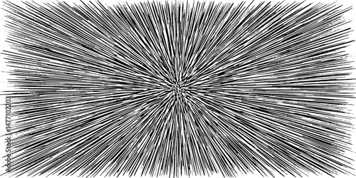 Cartoon halftone line. Comic lines. Concentrated frames. Superhero hero. Anime focus isolated on white background. Radial pattern. Accent attention. Action hd