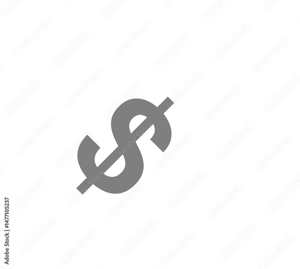 Fototapeta premium Price tag icon with dollar sign white