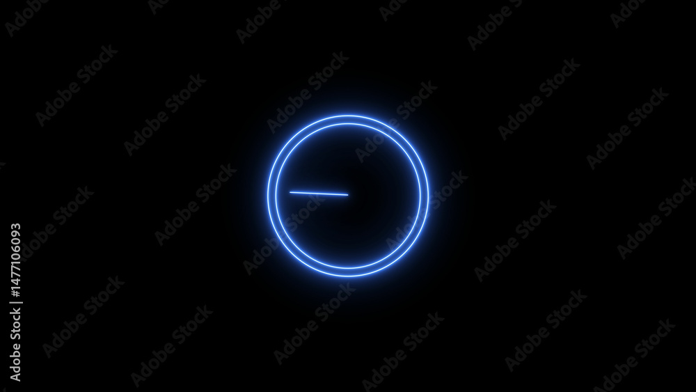 Abstract neon clock icon illustration. Digital and analog clock 24 hours isolated on black background 4k illustration.
Abstract neon clock icon illustration. Digital and analog clock 24 hours isolated on black background 4k illustration.