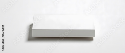 Wallpaper Mural Minimalist White Product Display Box Mockup on White Background Torontodigital.ca