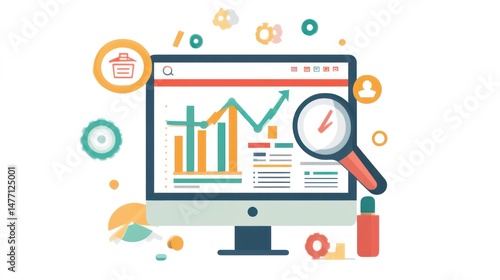 Wallpaper Mural Business Analytics: Growth Monitoring and Data Analysis Torontodigital.ca