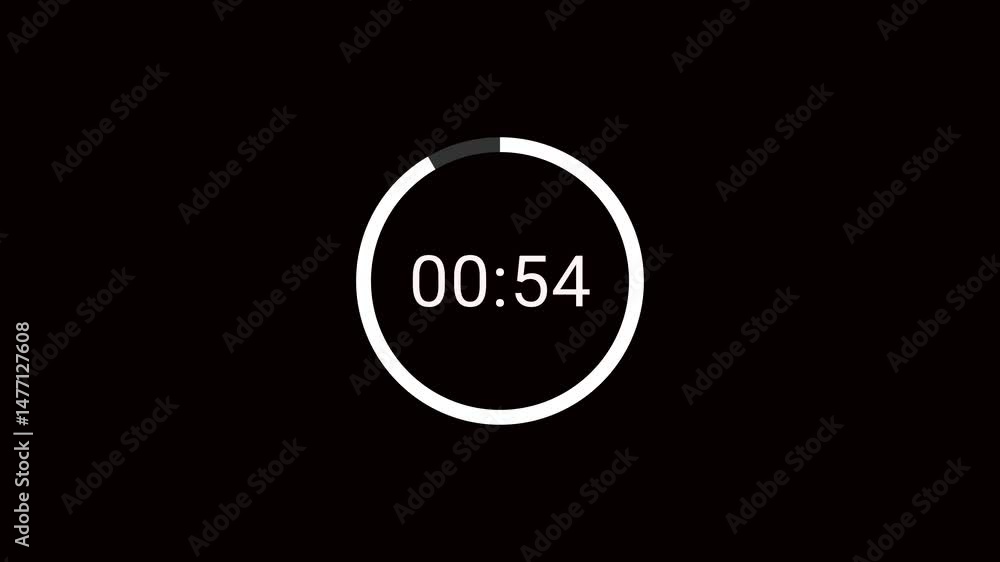 one minute countdown video with alpha channel, 1 minute countdown timer in 4k
one minute countdown video with alpha channel, 1 minute countdown timer in 4k
