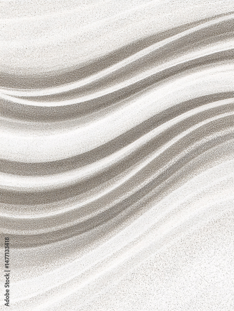 Obraz premium Abstract Waves: Subtle gradations of color create an artistic wave design, which represents serene and calm. The soft gradient gives a unique visual texture.