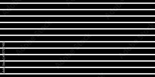 Horizontal line pattern. From thin line to thick. Parallel stripe. Black streak on white background. Straight gradation stripes. Abstract geometric patern.