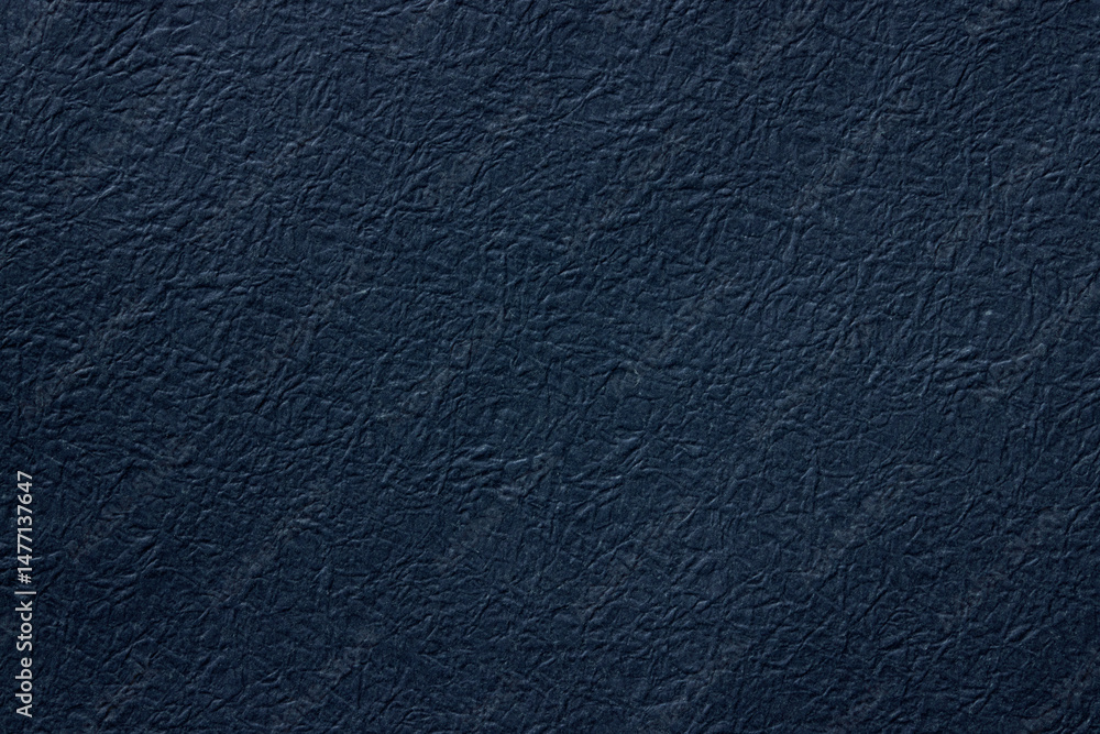 Textured navy blue Japanese washi paper material Textured navy blue Japanese washi paper material