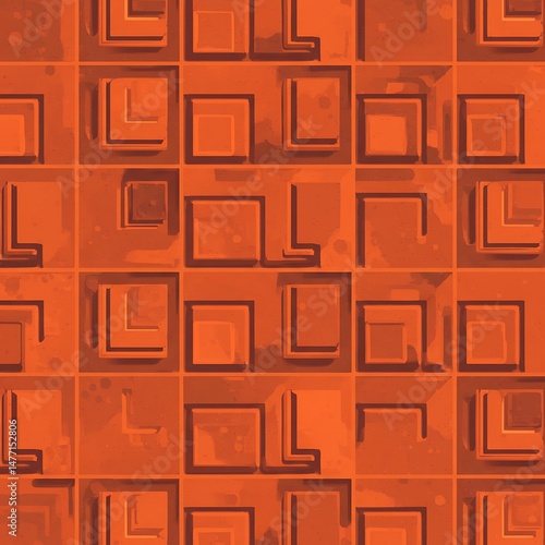 Burnt Sienna Labyrinth