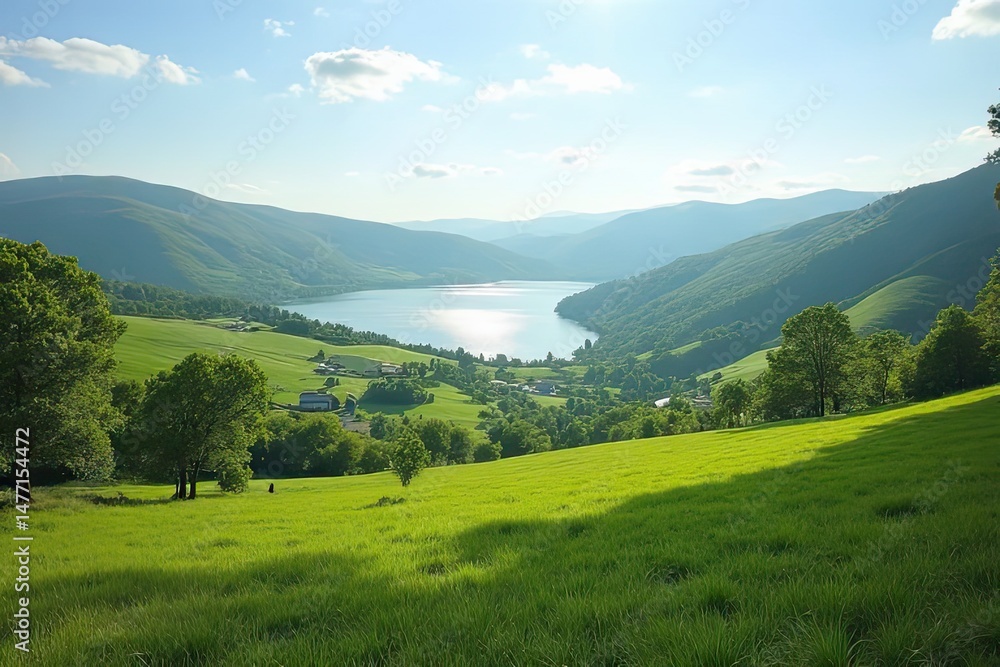 Obraz premium Rustic Serenity in the Countryside