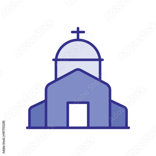 Church Icon Vector Stock Illustration